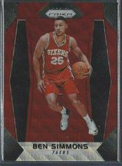 Ben Simmons [Ruby Wave] Basketball Cards 2017 Panini Prizm Prices