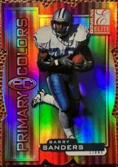 Barry Sanders [Red Die Cut] Football Cards 1999 Panini Donruss Elite Primary Colors Prices
