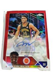 JA'Kobe Walter [Red] #CA-JW Basketball Cards 2023 Topps Chrome McDonald's All American Autographs Prices