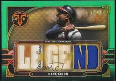 Hank Aaron [Emerald] #RL-HA Baseball Cards 2022 Topps Triple Threads Relics Legends Prices