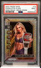 Charlotte Flair [Mojo Prizm] #18 Wrestling Cards 2022 Panini Prizm WWE Gold Prices