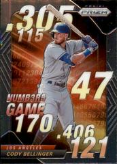 Cody Bellinger #NG-3 Baseball Cards 2020 Panini Prizm Numbers Game Prices