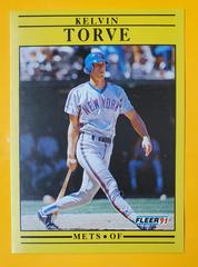 Kelvin Torve #163 Baseball Cards 1991 Fleer Prices