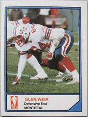 Glen Weir Football Cards 1983 Jogo CFL Limited Prices