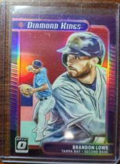 Brandon Lowe [Red] Baseball Cards 2021 Panini Donruss Optic Prices