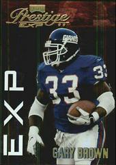 GARY BROWN #116 Football Cards 1999 Playoff Prestige Exp Prices
