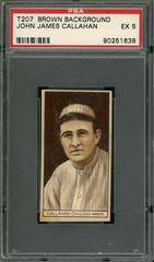 John James Callahan Baseball Cards 1912 T207 Brown Background Prices