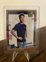 Christian Gonzalez [Studio Series] #46 Football Cards 2023 Panini Donruss Rated Rookies Portrait Prices