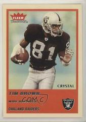Tim Brown [Crystal] #111 Football Cards 2004 Fleer Tradition Prices