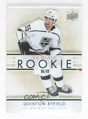 Quinton Byfield [Gold] Hockey Cards 2021 Upper Deck Ovation UD Glass Rookies Prices