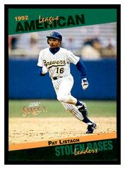 Pat Listach Baseball Cards 1993 Score Select Stat Leaders Prices