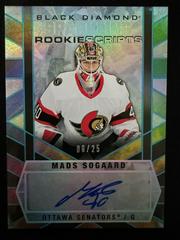 Mads Sogaard [Spectrum] Hockey Cards 2022 Upper Deck Black Diamond Sparkling Rookie Scripts Prices