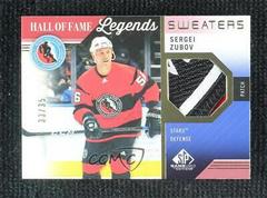 Sergei Zubov [Patch] Hockey Cards 2021 SP Game Used HOF Legends Sweaters Prices