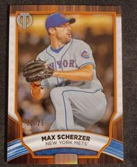 Max Scherzer [Orange] Baseball Cards 2022 Topps Tribute Prices