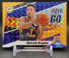 Malcolm Brogdon [Orange Fluorescent] #14 Basketball Cards 2019 Panini Mosaic Give and Go Prices