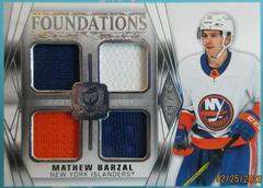 Mathew Barzal [Patch] Hockey Cards 2020 Upper Deck The Cup Foundations Quad Jersey Prices