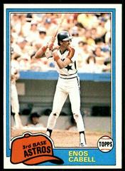 Enos Cabell #45 Baseball Cards 1981 Topps Prices