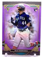 Julio Rodriguez [Amethyst] #74 Baseball Cards 2022 Topps Triple Threads Prices