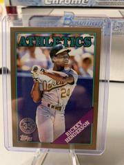 Rickey Henderson [Gold] #T88-60 Baseball Cards 2023 Topps Silver Pack 1988 35th Anniversary Prices