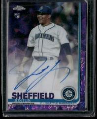 Justus Sheffield [Purple Refractor] #JS Baseball Cards 2019 Topps Chrome Sapphire Rookie Autographs Prices