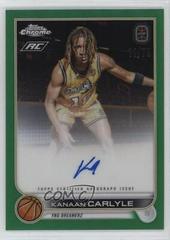 Kanaan Carlyle [Green] #CA-KC1 Basketball Cards 2022 Topps Chrome OTE Overtime Elite Autographs Prices