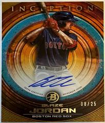 Blaze Jordan [Orange] #PA-BJ Baseball Cards 2022 Bowman Inception Prospect Autographs Prices