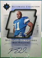 Roy Williams Football Cards 2004 Upper Deck Ultimate Collection Signatures Prices