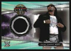 Isaiah 'Swerve' Scott [Aqua] Wrestling Cards 2021 Topps WWE Mat Relics Prices