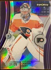 Carter Hart [Purple] Hockey Cards 2021 Upper Deck Synergy Prices