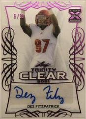 Dez Fitzpatrick [Pink] Football Cards 2021 Leaf Trinity Clear Autograph Prices