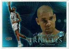 Tim Duncan #ST6 Basketball Cards 2002 Upper Deck Honor Roll Superstar Tributes Prices