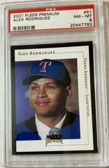 Alex Rodriguez #51 Baseball Cards 2001 Fleer Premium Prices