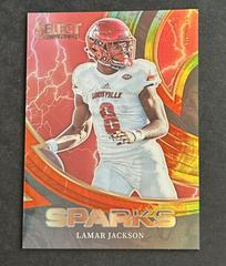 Lamar Jackson #SPR-LJ Football Cards 2023 Panini Select Draft Picks Sparks Prices