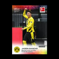 Jadon Sancho #184 Soccer Cards 2020 Topps Now Bundesliga Prices