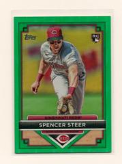 Spencer Steer [Green] #12 Baseball Cards 2023 Topps Flagship Collection Prices