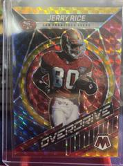 Jerry Rice [Gold] Football Cards 2022 Panini Mosaic Overdrive Prices