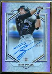 Mike Piazza [Purple] #DCFA-MPI Baseball Cards 2022 Topps Definitive Framed Autograph Collection Prices