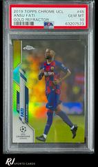 Ansu Fati [Gold Refractor] #45 Soccer Cards 2019 Topps Chrome UEFA Champions League Prices