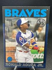 Ronald Acuna Jr. [Blue] #86B-39 Baseball Cards 2021 Topps Update 1986 35th Anniversary Prices