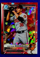 Grayson Rodriguez [Red] #BCP-165 Baseball Cards 2021 Bowman Chrome Sapphire Prospects Prices