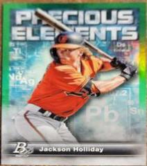 Jackson Holliday [Green] #PE-11 Baseball Cards 2023 Bowman Platinum Precious Elements Prices