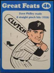 Dave Philley [Blue Border] #46 Baseball Cards 1972 Laughlin Great Feats Prices