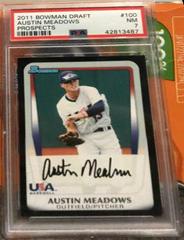 Austin Meadows Baseball Cards 2011 Bowman Draft Prospects Prices