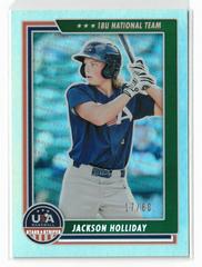 Jackson Holliday [Hobby Longevity Holo Silver] #69 Baseball Cards 2022 Panini Stars & Stripes USA Prices