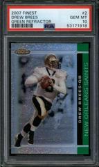 Drew Brees [Green Refractor] #2 Football Cards 2007 Topps Finest Prices