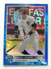 Aaron Judge [Blue] #35 Baseball Cards 2022 Topps Chrome Logofractor Prices