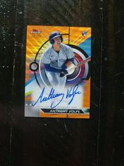 Anthony Volpe [Orange Wave] #FA-AV Baseball Cards 2023 Topps Finest Autographs Prices