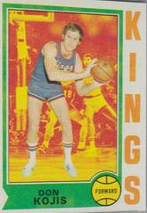 Don Kojis Basketball Cards 1974 Topps Prices