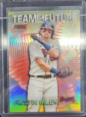 Austin Riley [Red] #TOF-9 Baseball Cards 2022 Stadium Club Chrome Team of the Future Prices