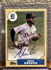 Akil Baddoo Baseball Cards 2022 Topps 1987 Autographs Prices